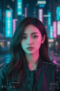 Cyberpunk Portrait (Identity Preserved)